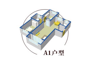 A1户型 建筑面积107.98平米