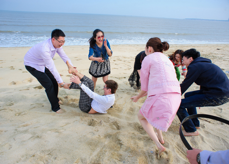文华苑前沙滩实景图